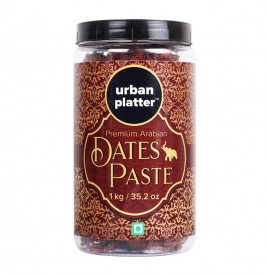 Urban Platter Premium Arabian Dates Paste   Glass Jar  1 kilogram